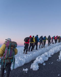 Trekking to the summit of Kilimanjaro
