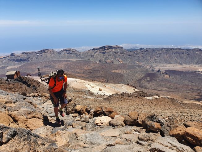 Summit path of El Teide