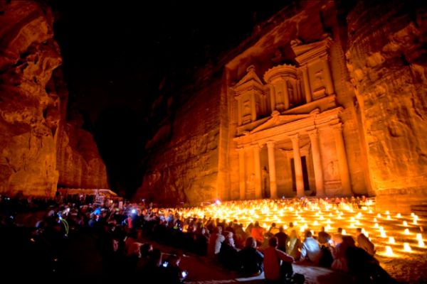 Petra by night